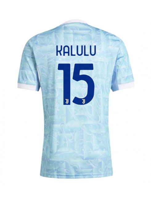 Juventus Pierre Kalulu #15 Replika Borta Kläder 2025-26 Kortärmad Juventus Pierre Kalulu #15 Replika Borta Kläder 2025-26 Kortärmad